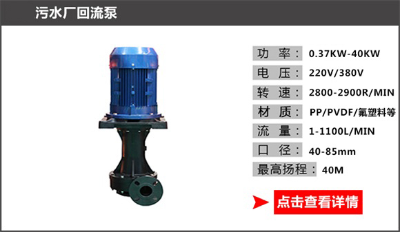 污水廠(chǎng)回流泵